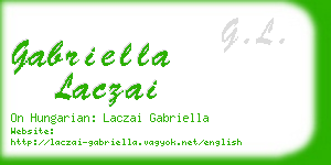 gabriella laczai business card